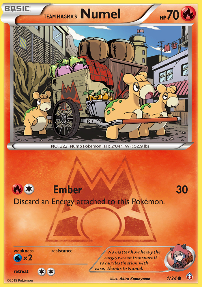 Team Magma's Numel 001/34 Common
