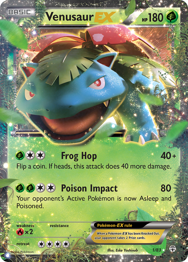 Venusaur-EX 001/117 Rare Holo EX