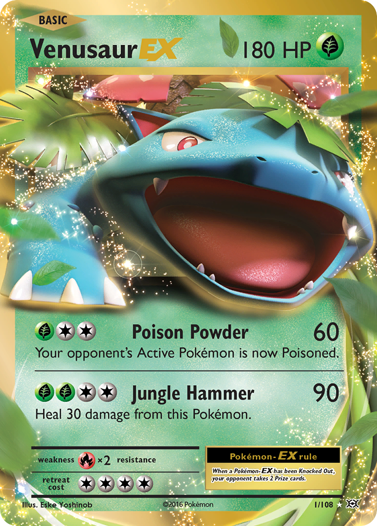 Venusaur-EX 001/113 Rare Holo EX