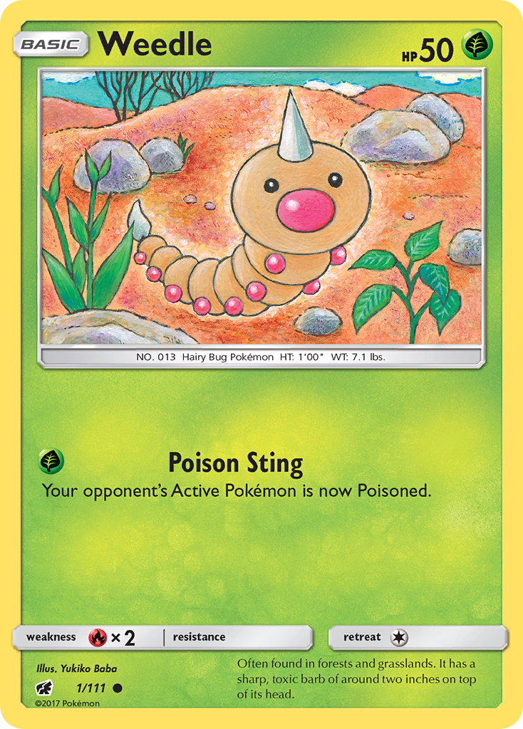 Weedle 001/126 Common