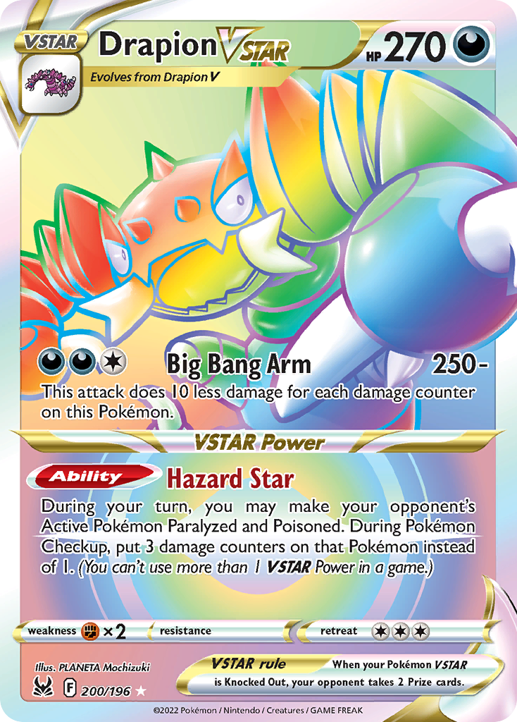 Drapion VSTAR 200/217 Rare Rainbow