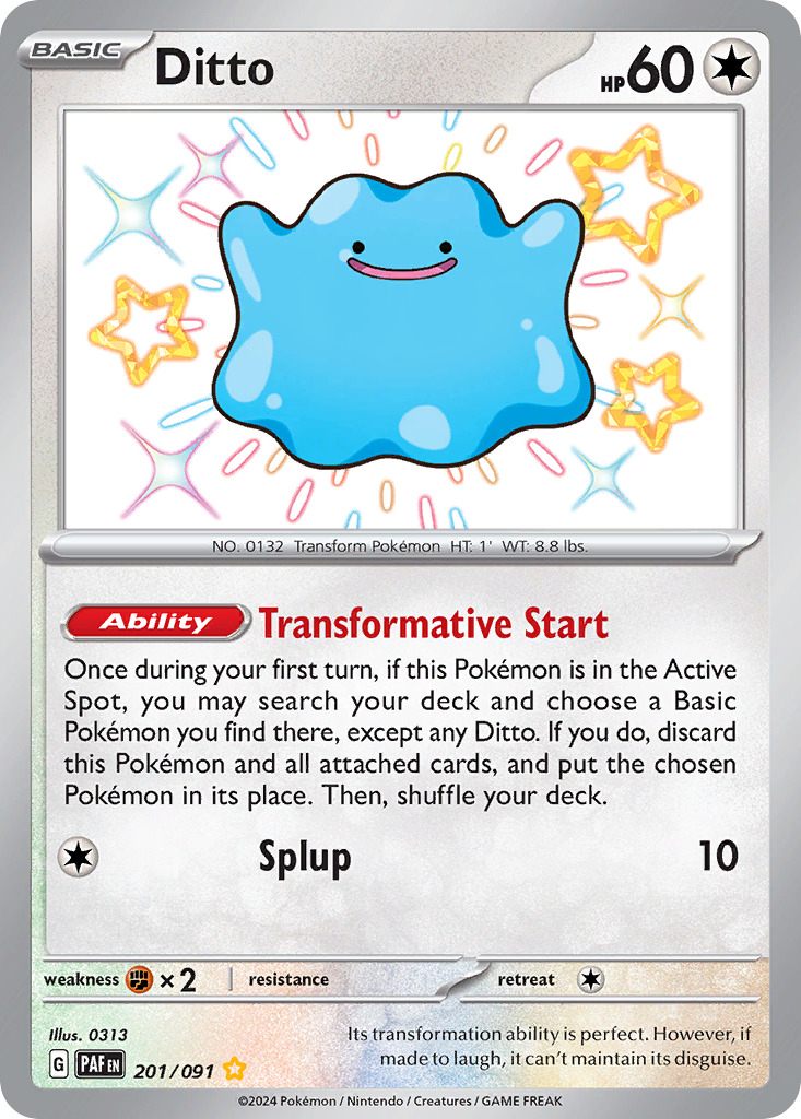 Ditto 201/245 Shiny Rare