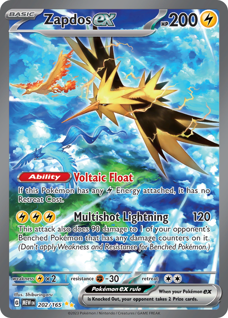 Zapdos ex 202/207 Special Illustration Rare