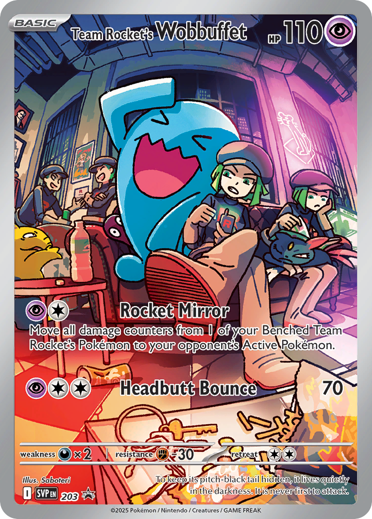 Team Rocket's Wobbuffet 203/148 Promo