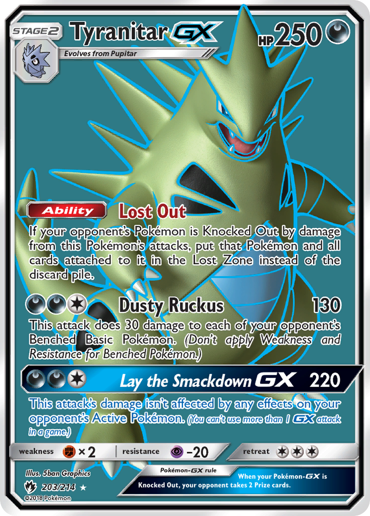 Tyranitar-GX 203/240 Rare Ultra