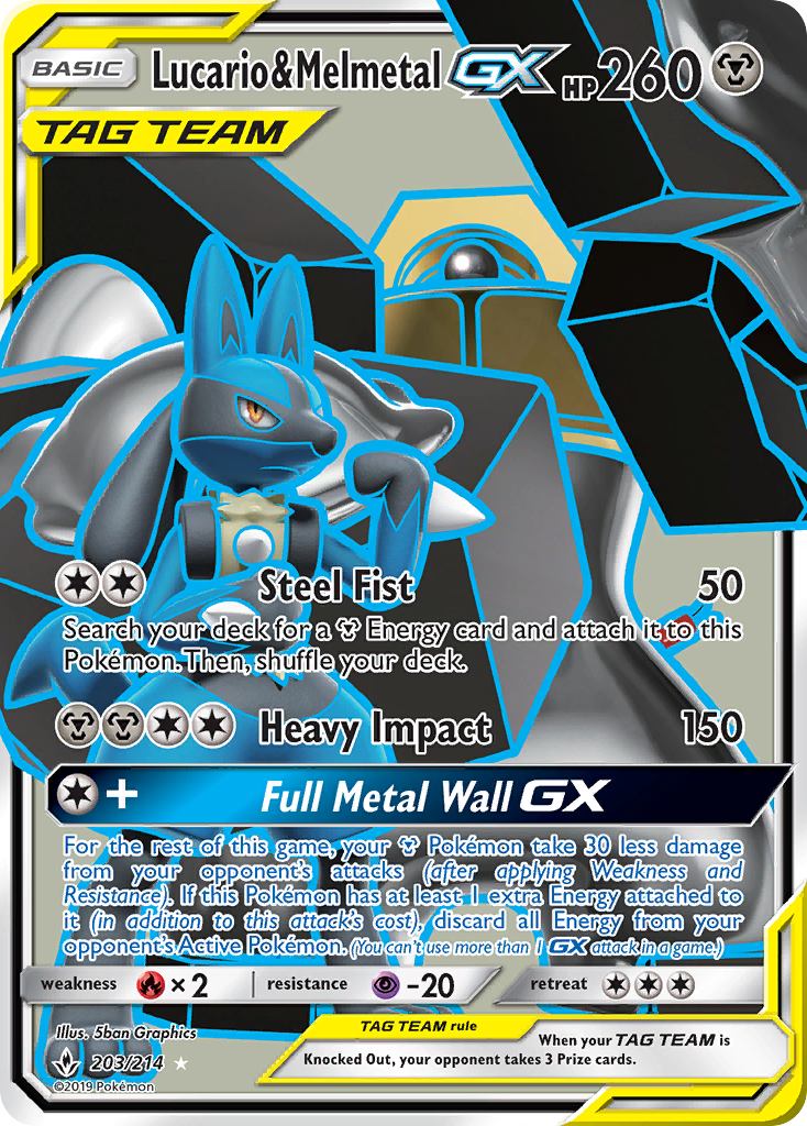 Lucario & Melmetal-GX 203/234 Rare Ultra