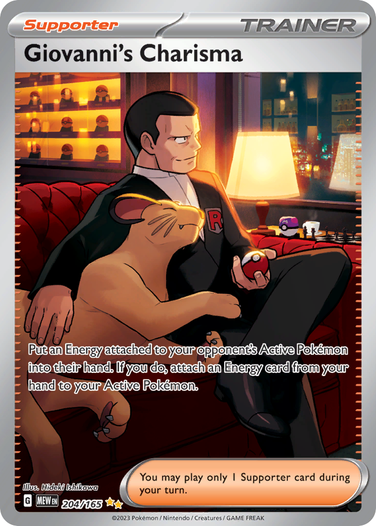 Giovanni's Charisma 204/207 Special Illustration Rare