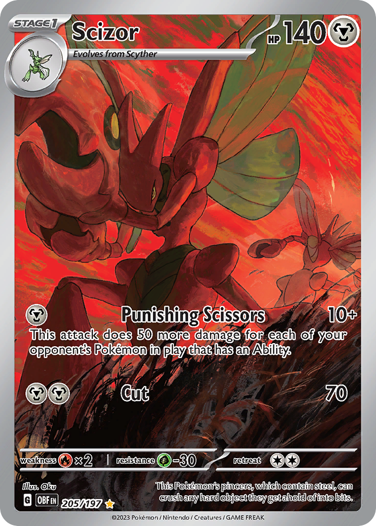 Scizor 205/230 Illustration Rare