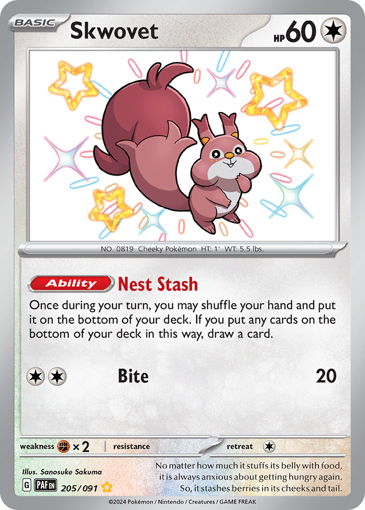 Skwovet 205/245 Shiny Rare