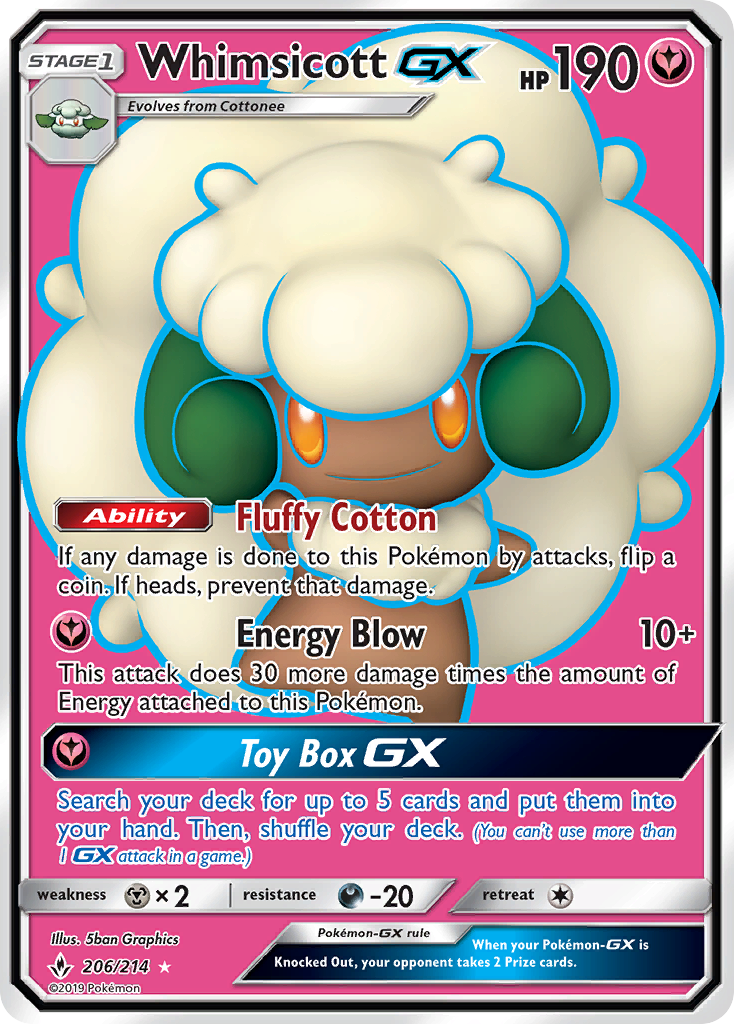 Whimsicott-GX 206/234 Rare Ultra