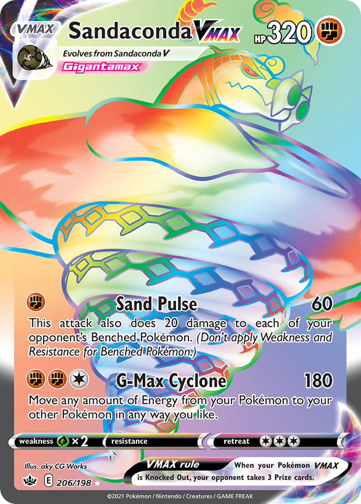 Sandaconda VMAX 206/233 Rare Rainbow