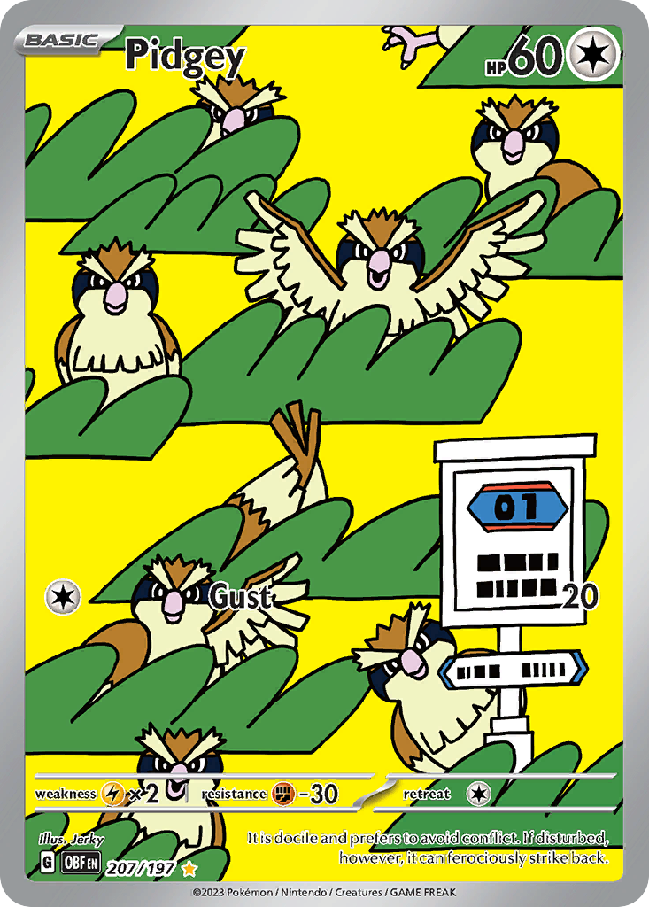 Pidgey 207/230 Illustration Rare