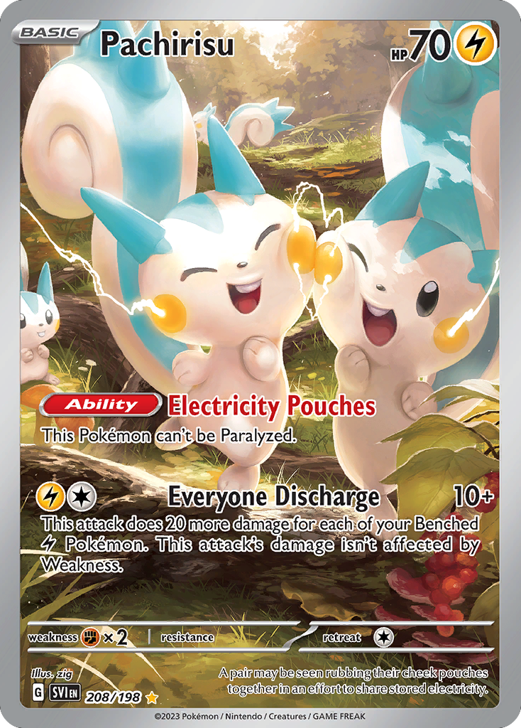 Pachirisu 208/258 Illustration Rare