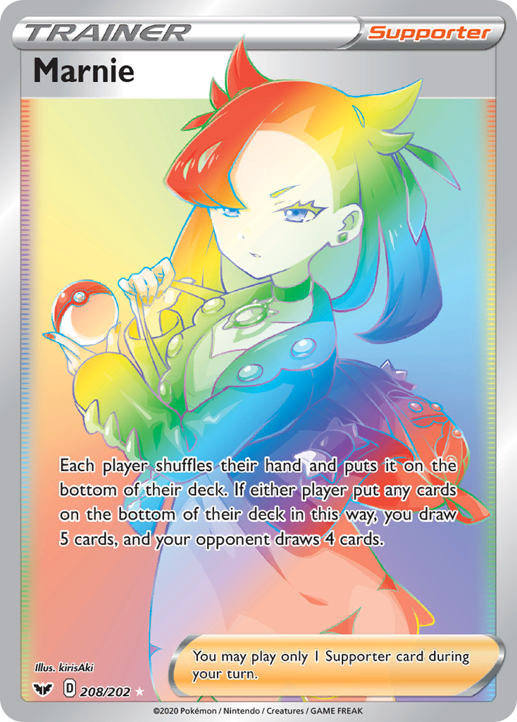 Marnie 208/216 Rare Rainbow