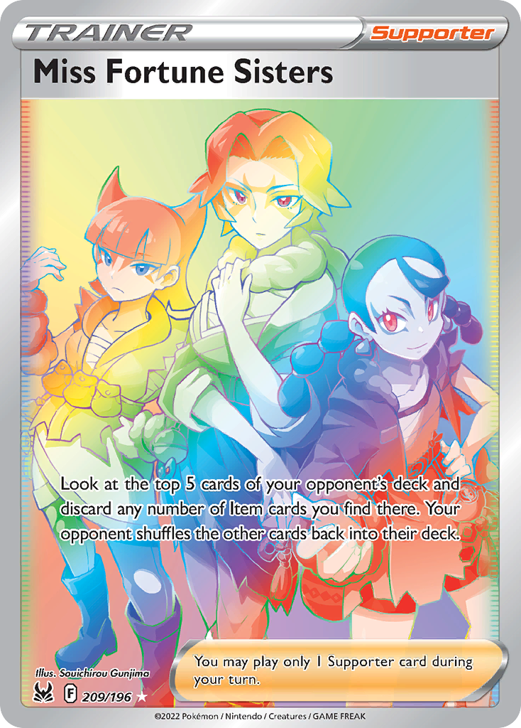 Miss Fortune Sisters 209/217 Rare Rainbow