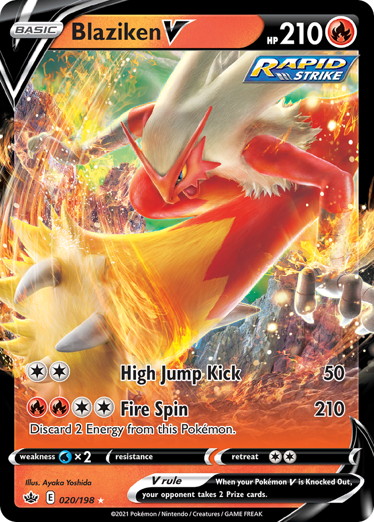 Blaziken V 020/233 Rare Holo V
