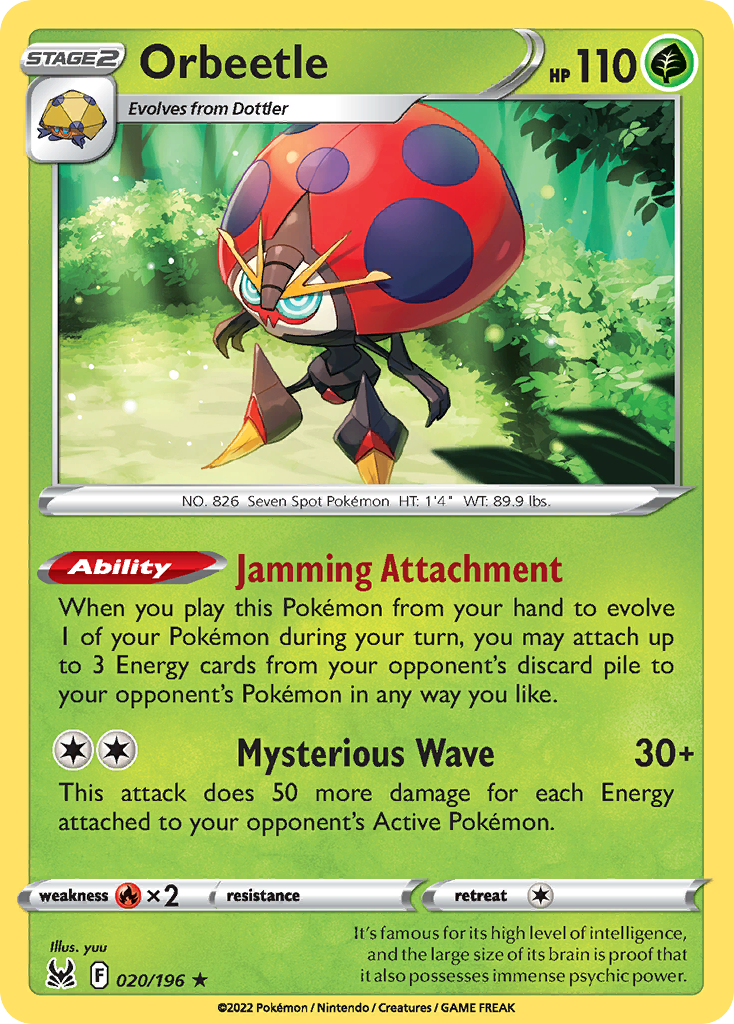 Orbeetle 020/217 Rare Holo