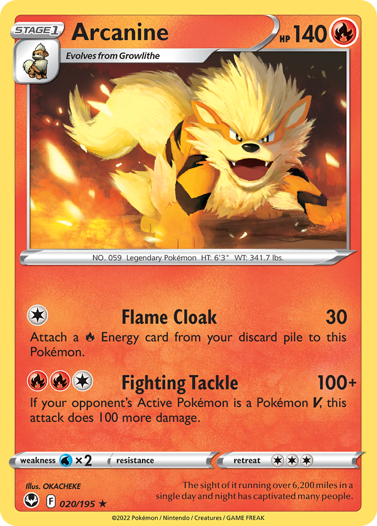 Arcanine 020/215 Rare