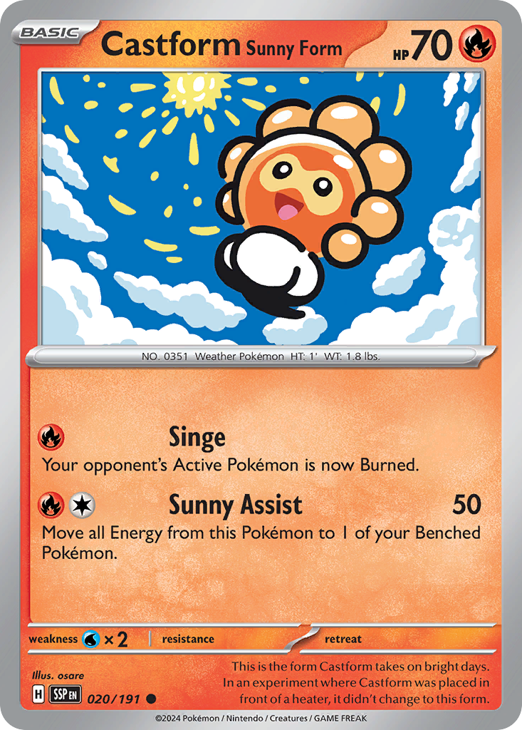 Castform Sunny Form 020/252 Common