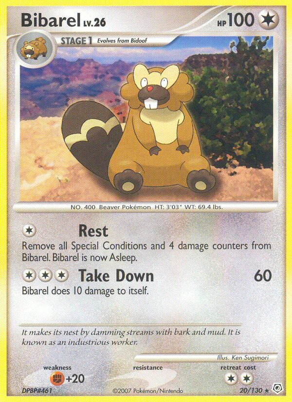Bibarel 020/130 Rare