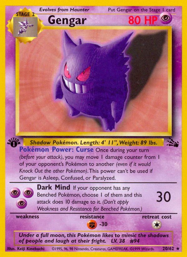 Gengar 020/62 Rare