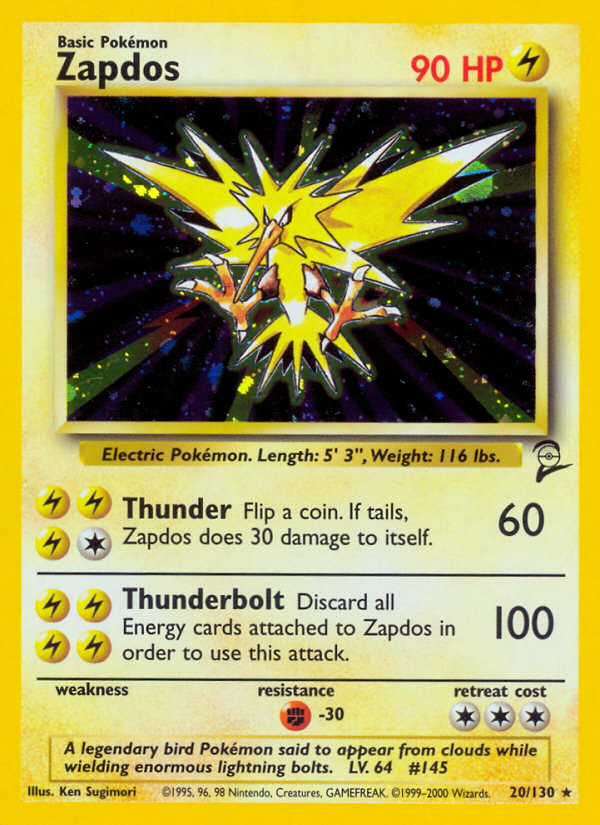 Zapdos 020/130 Rare Holo