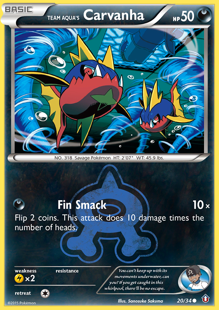 Team Aqua's Carvanha 020/34 Common