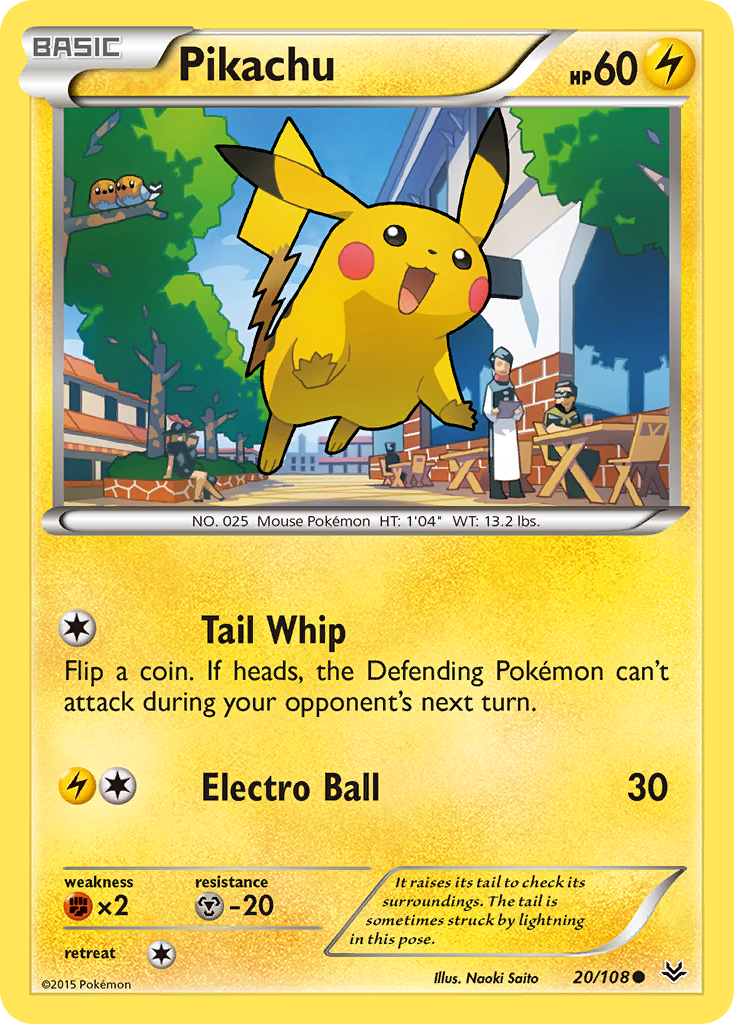 Pikachu 020/112 Common