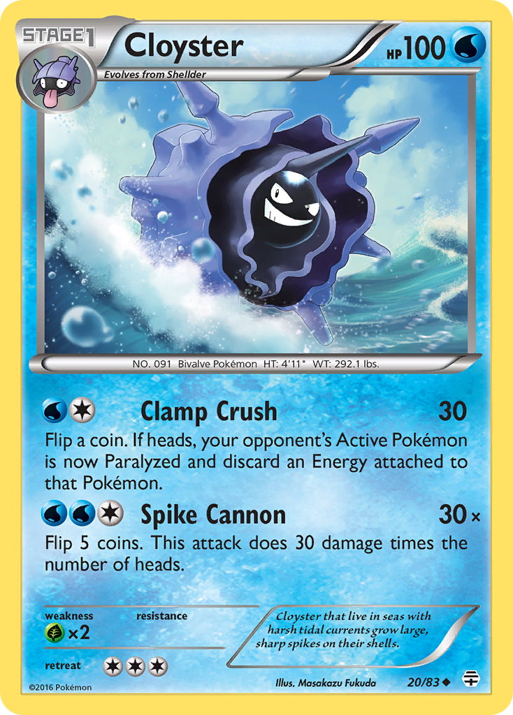 Cloyster 020/117 Uncommon