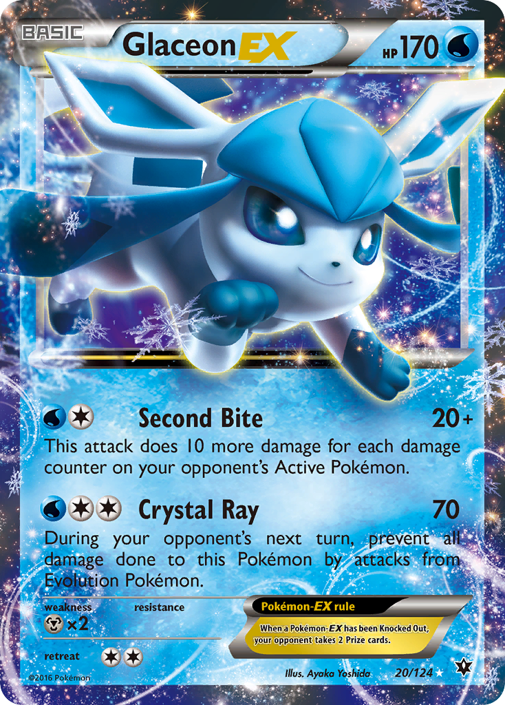 Glaceon-EX 020/129 Rare Holo EX