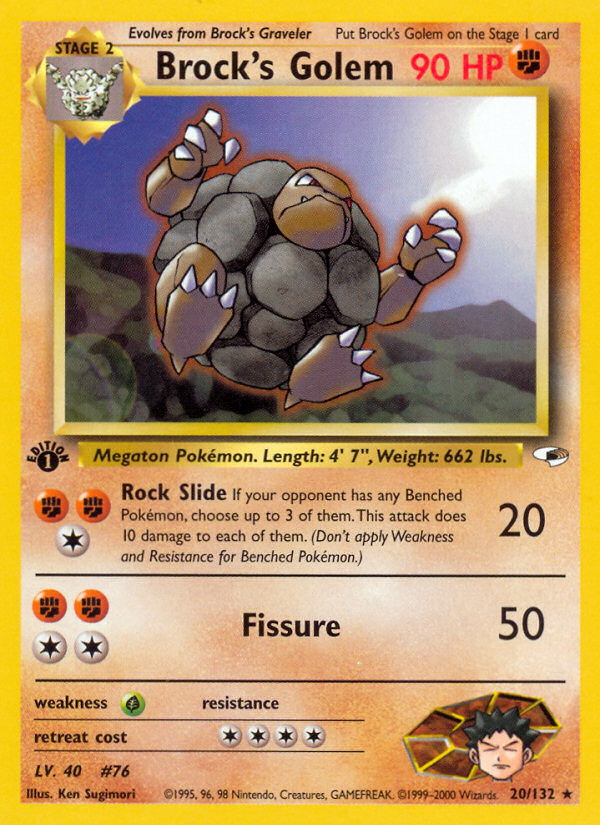Brock's Golem 020/132 Rare