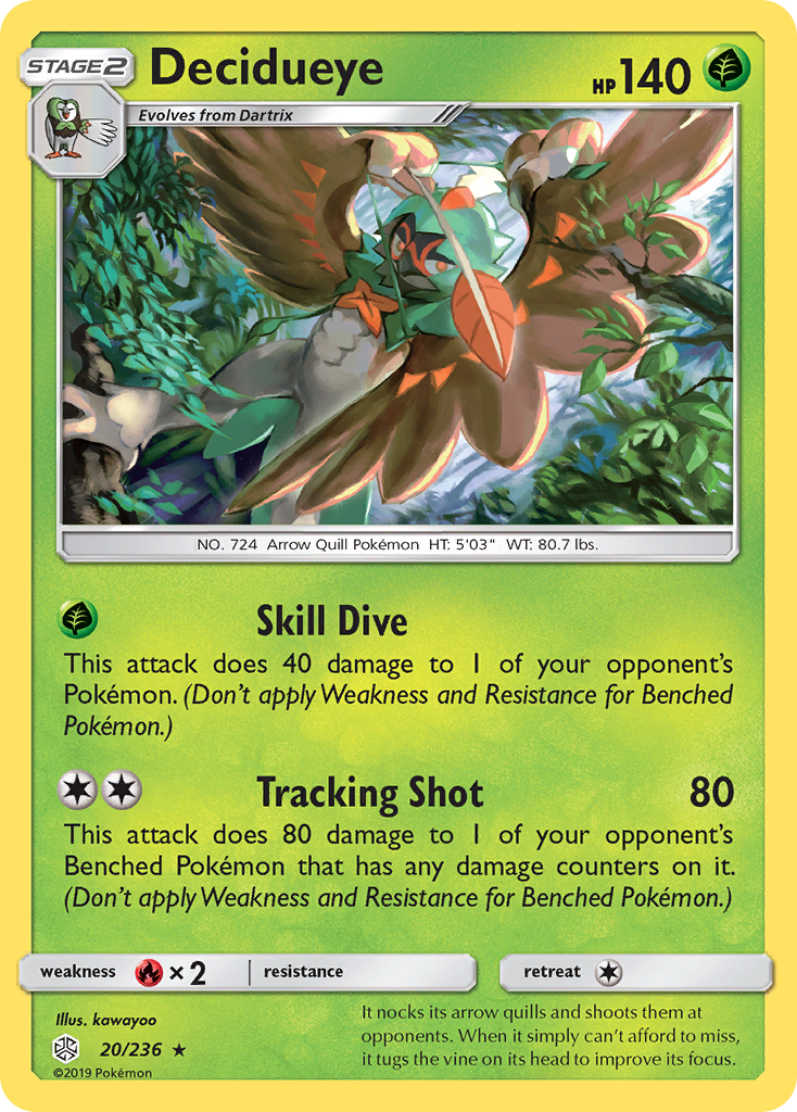 Decidueye 020/272 Rare Holo