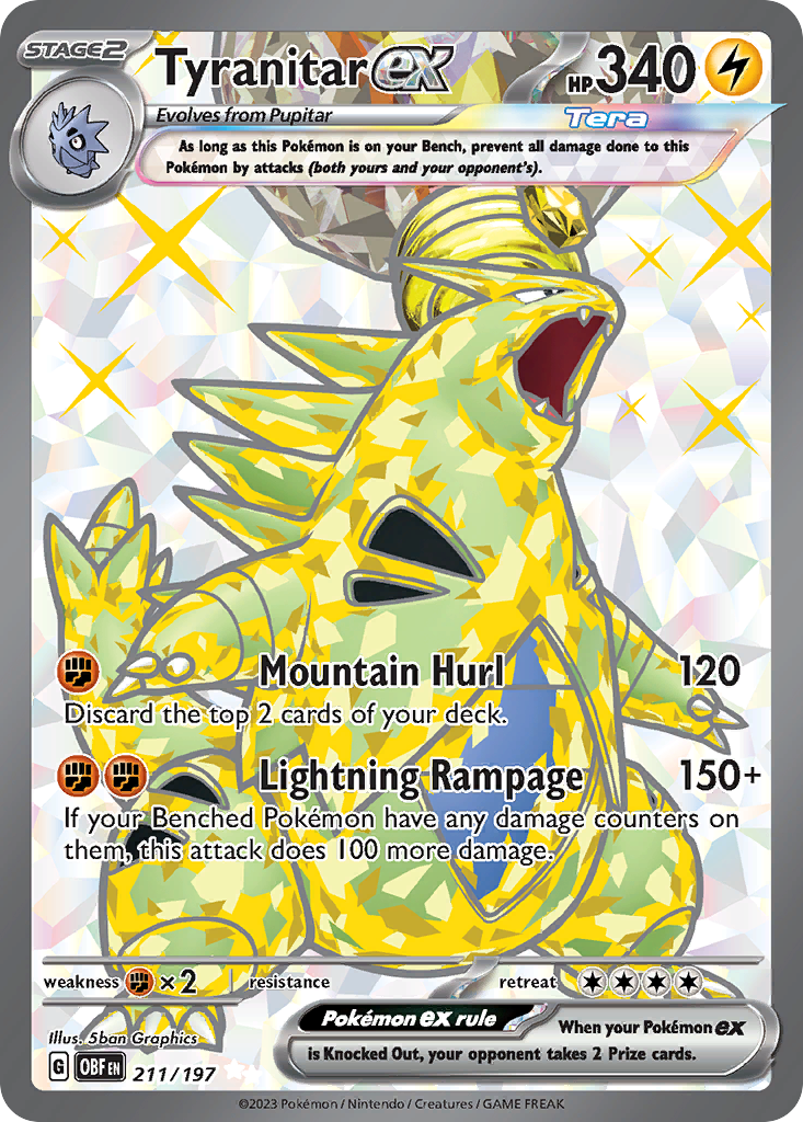 Tyranitar ex 211/230 Ultra Rare