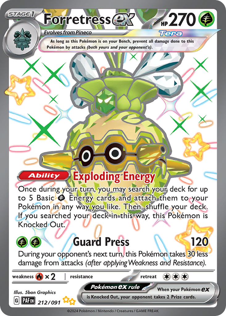 Forretress ex 212/245 Shiny Ultra Rare