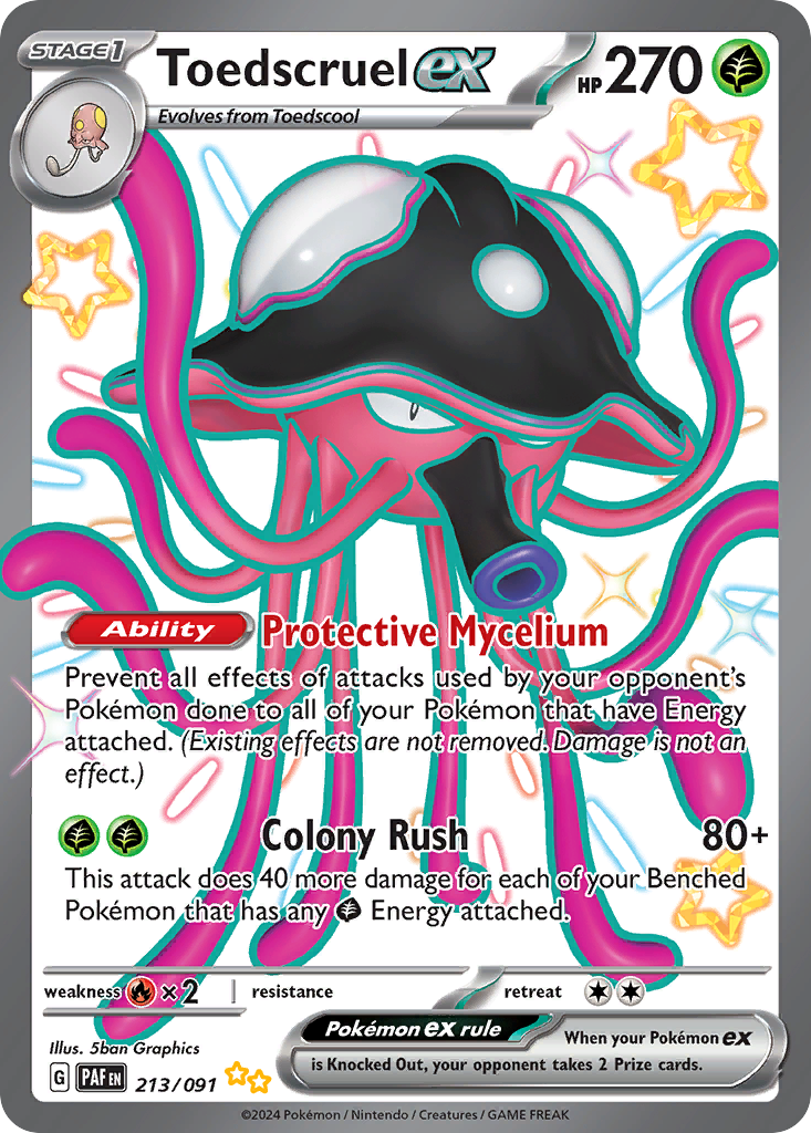 Toedscruel ex 213/245 Shiny Ultra Rare