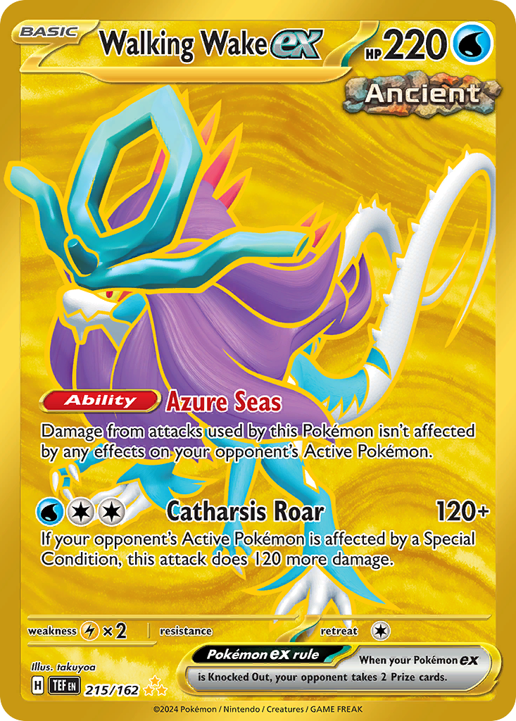 Walking Wake ex 215/218 Hyper Rare
