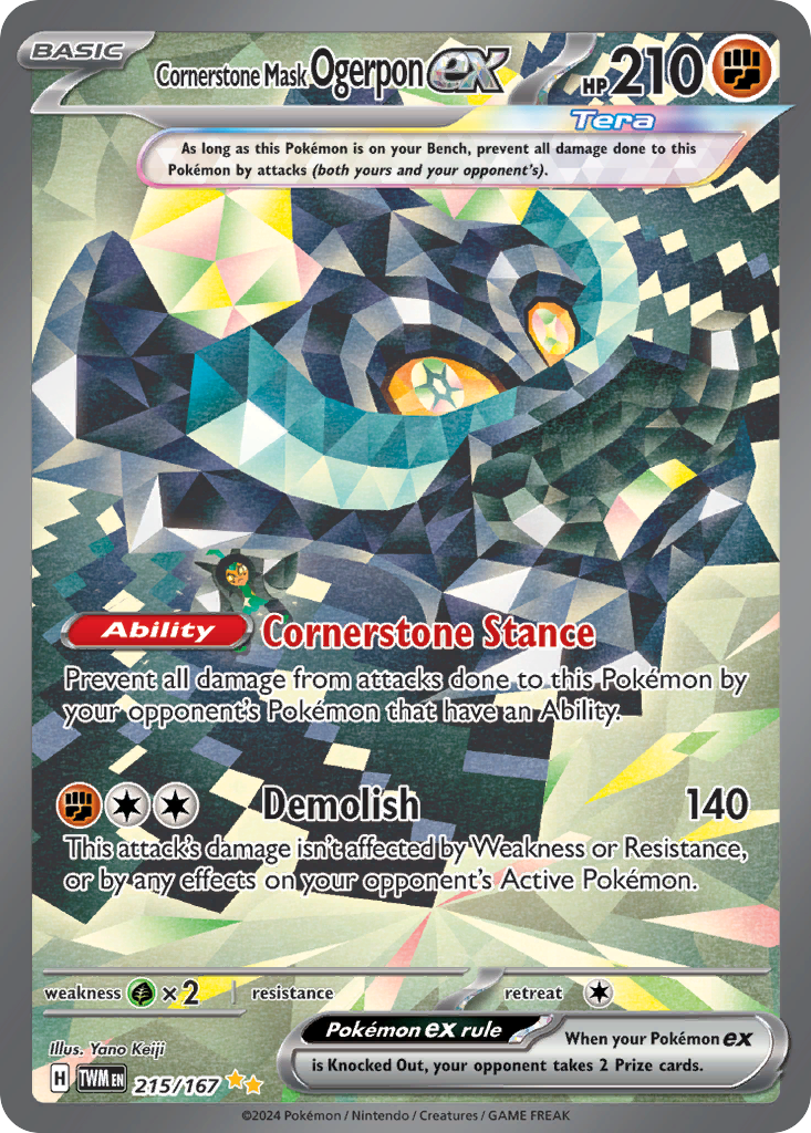 Cornerstone Mask Ogerpon ex 215/226 Special Illustration Rare