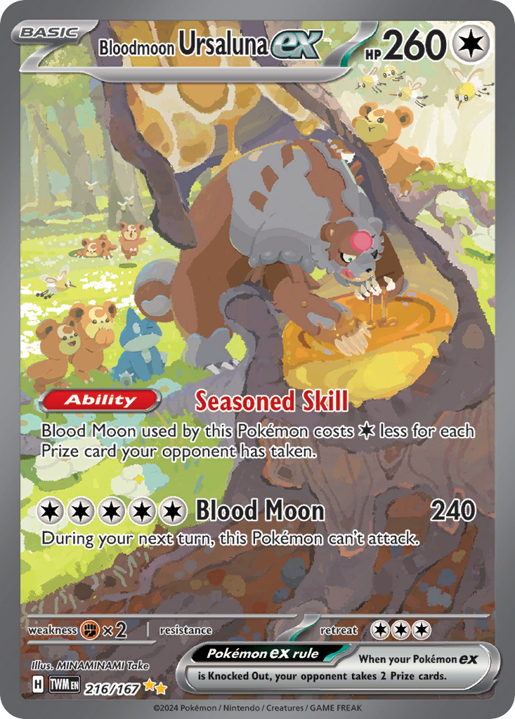 Bloodmoon Ursaluna ex 216/226 Special Illustration Rare
