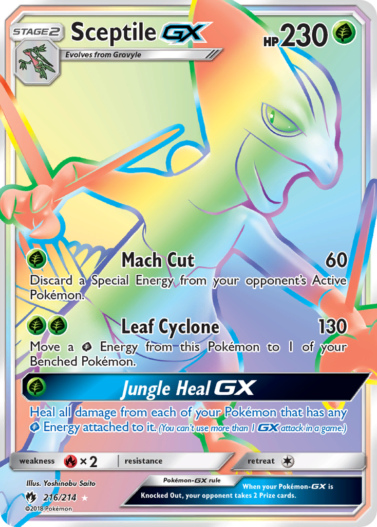 Sceptile-GX 216/240 Rare Rainbow