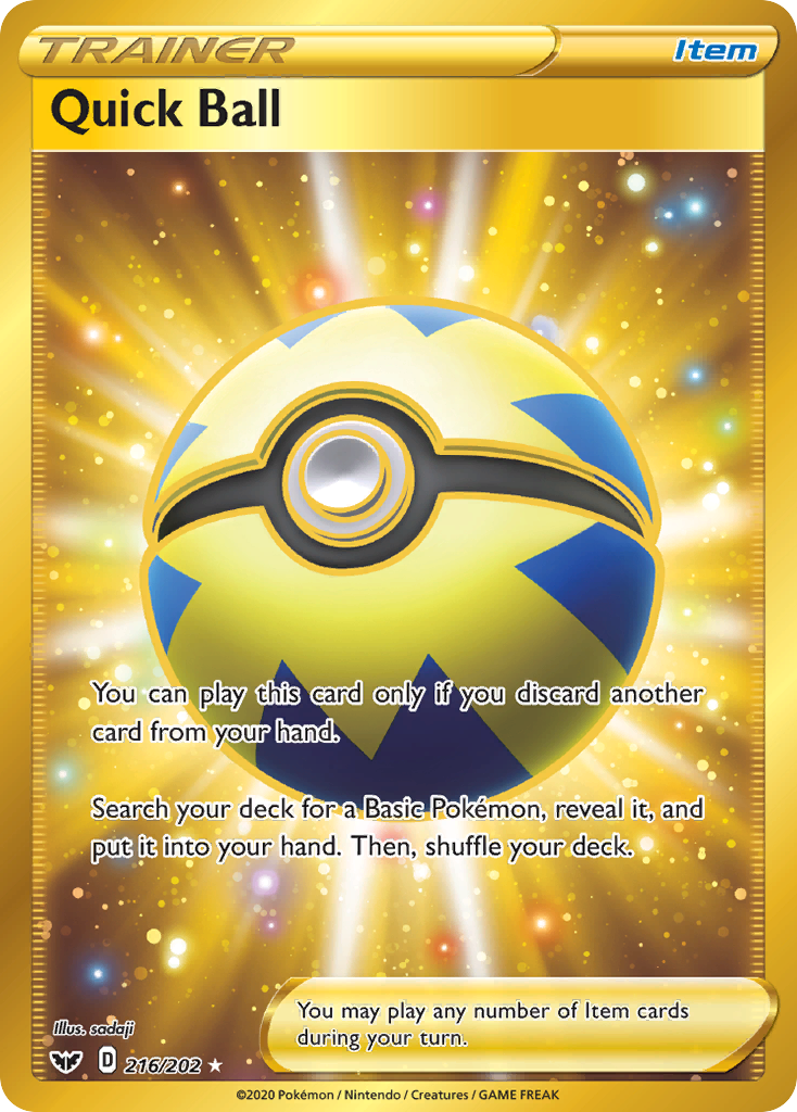 Quick Ball 216/216 Rare Secret