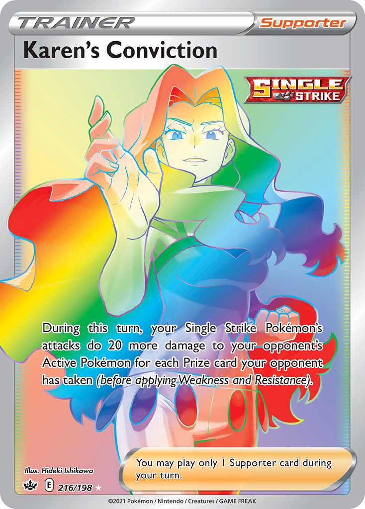 Karen's Conviction 216/233 Rare Rainbow