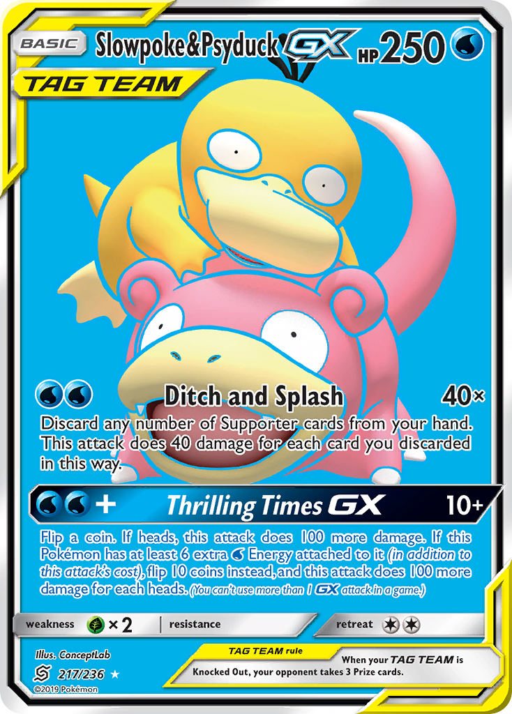 Slowpoke & Psyduck-GX 217/260 Rare Ultra