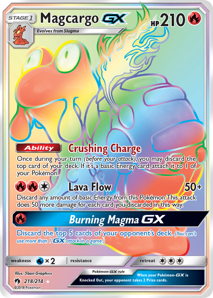 Magcargo-GX 218/240 Rare Rainbow