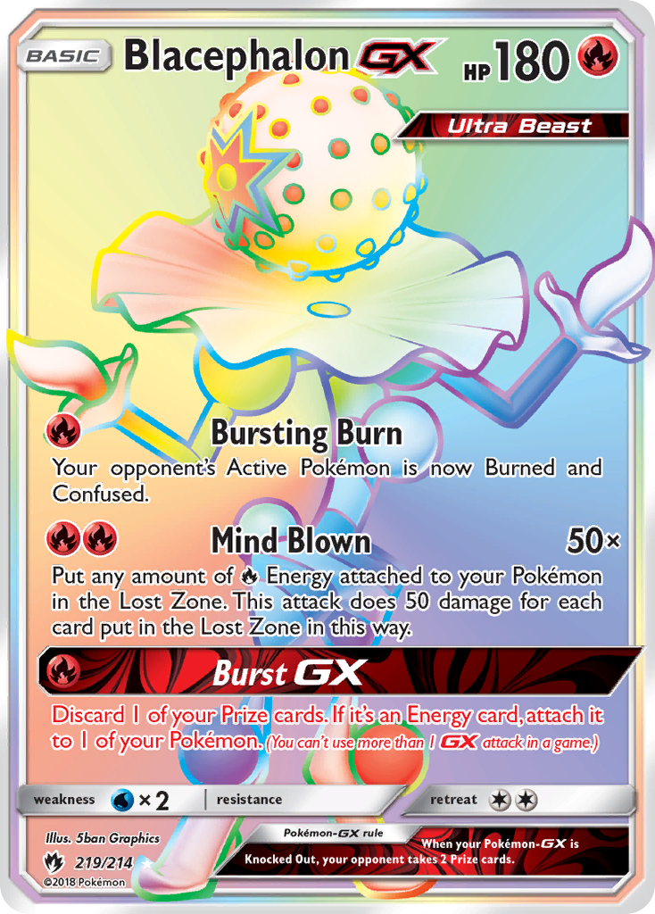 Blacephalon-GX 219/240 Rare Rainbow