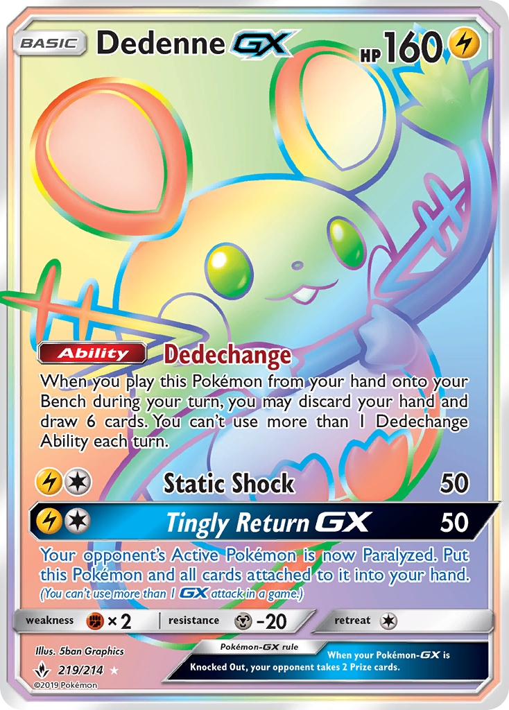 Dedenne-GX 219/234 Rare Rainbow
