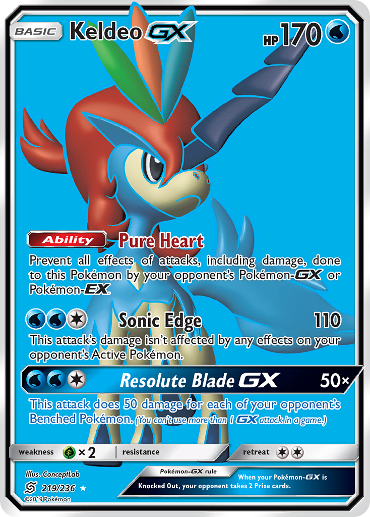 Keldeo-GX 219/260 Rare Ultra