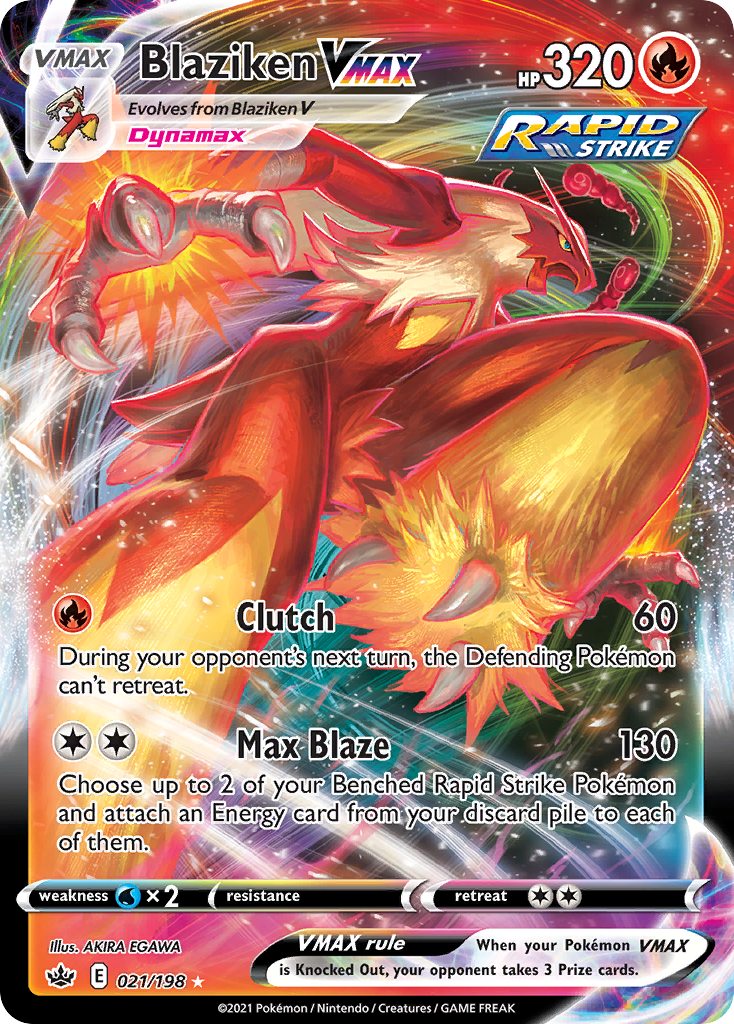 Blaziken VMAX 021/233 Rare Holo VMAX