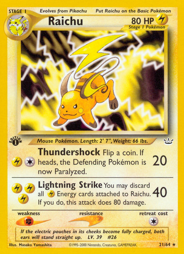 Raichu 021/66 Rare