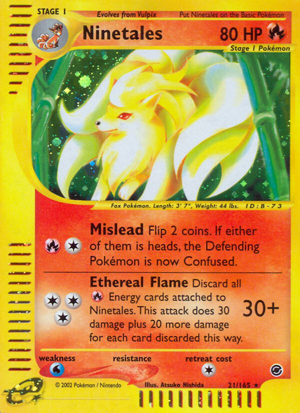 Ninetales 021/165 Rare Holo