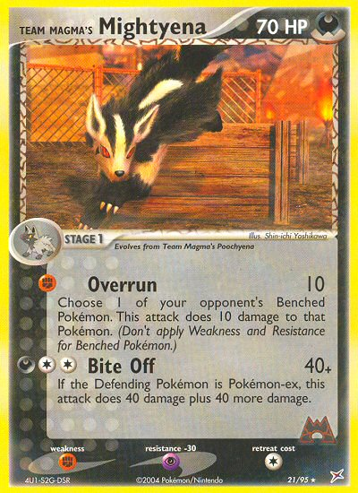 Team Magma's Mightyena 021/97 Rare